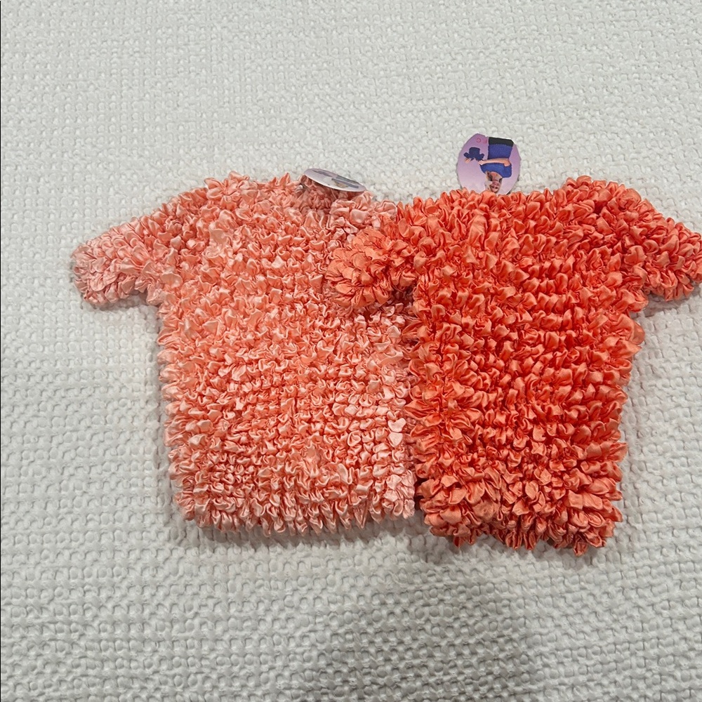 Charming Coral Ruffled (popcorn tops)